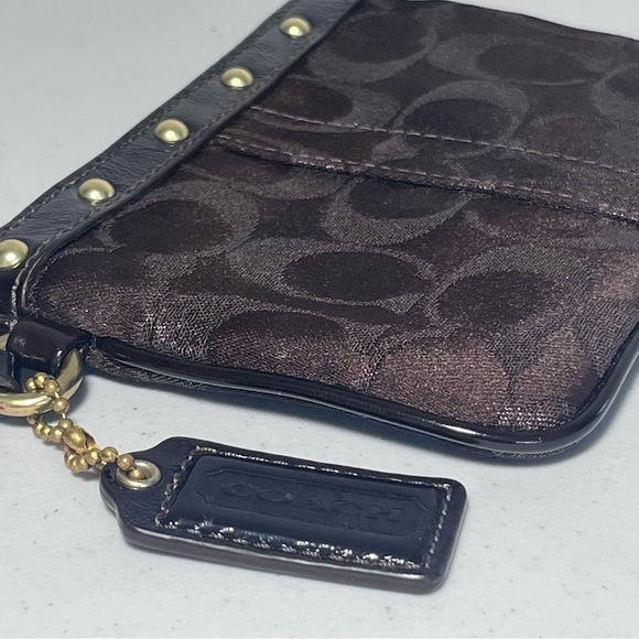 Coach Signature Studded Wristlet - Picture 5 of 6